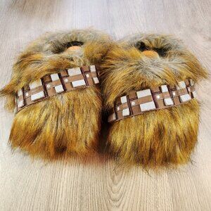 Star Wars Chewbacca Slippers Men's 7-9 / Women's 9-10.5 Plush Wookiee Furry Warm